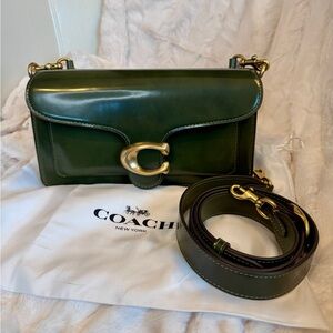 Coach Tabby 26 in olive spazzolatto leather